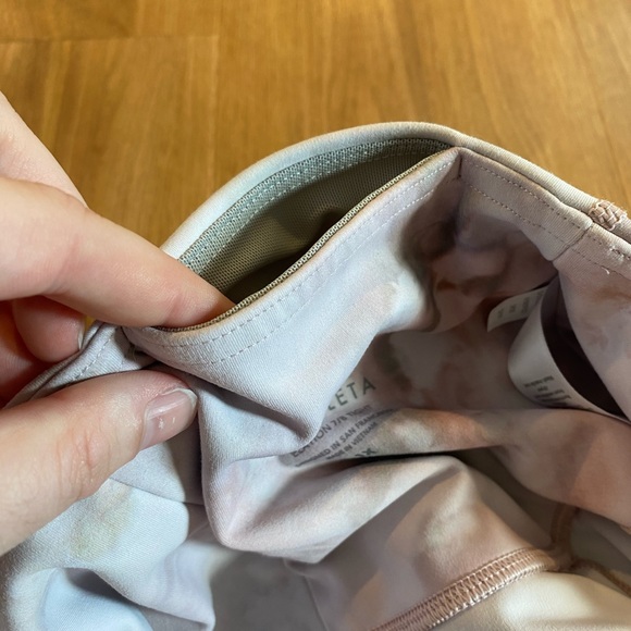 Athleta Elation 7/8 Tight Snow Dye Rosario Pink, Size 1X - Picture 8 of 12